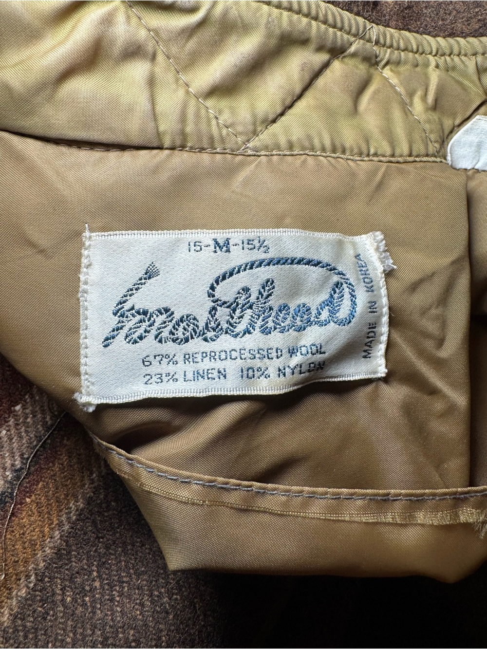 Vintage 1960s/70s Frostproof Earthtone Striped Wool Blend CPO Shirt Jacket - Men - Picture 6 of 9